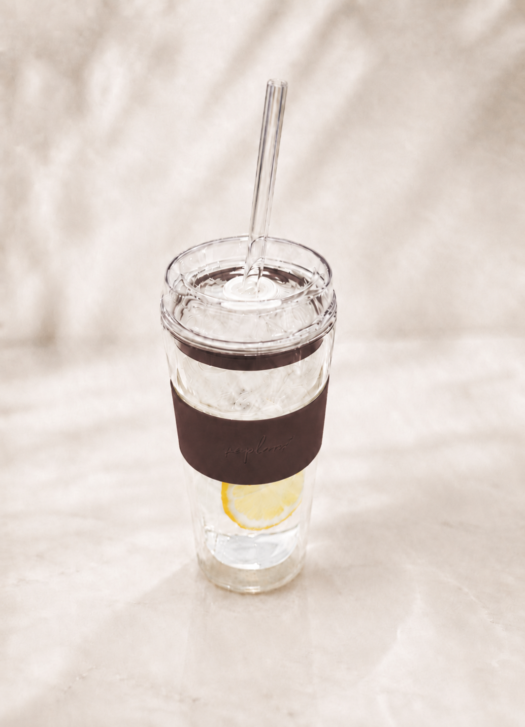 SipLux® Glass Travel Cup with Lid