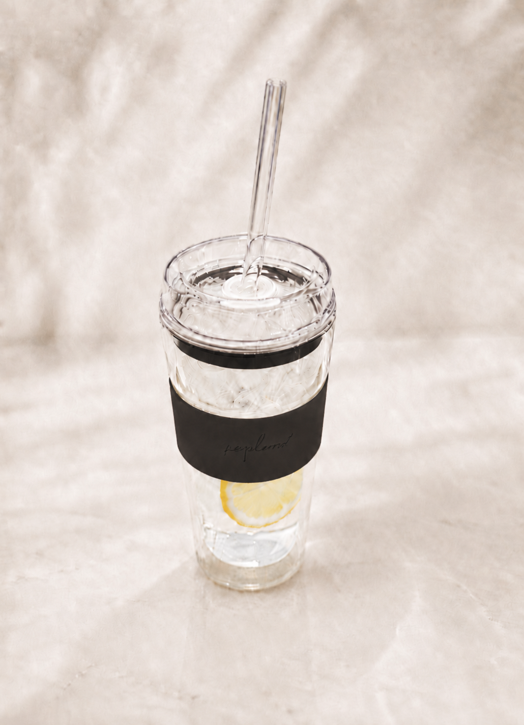 SipLux® Glass Travel Cup with Lid