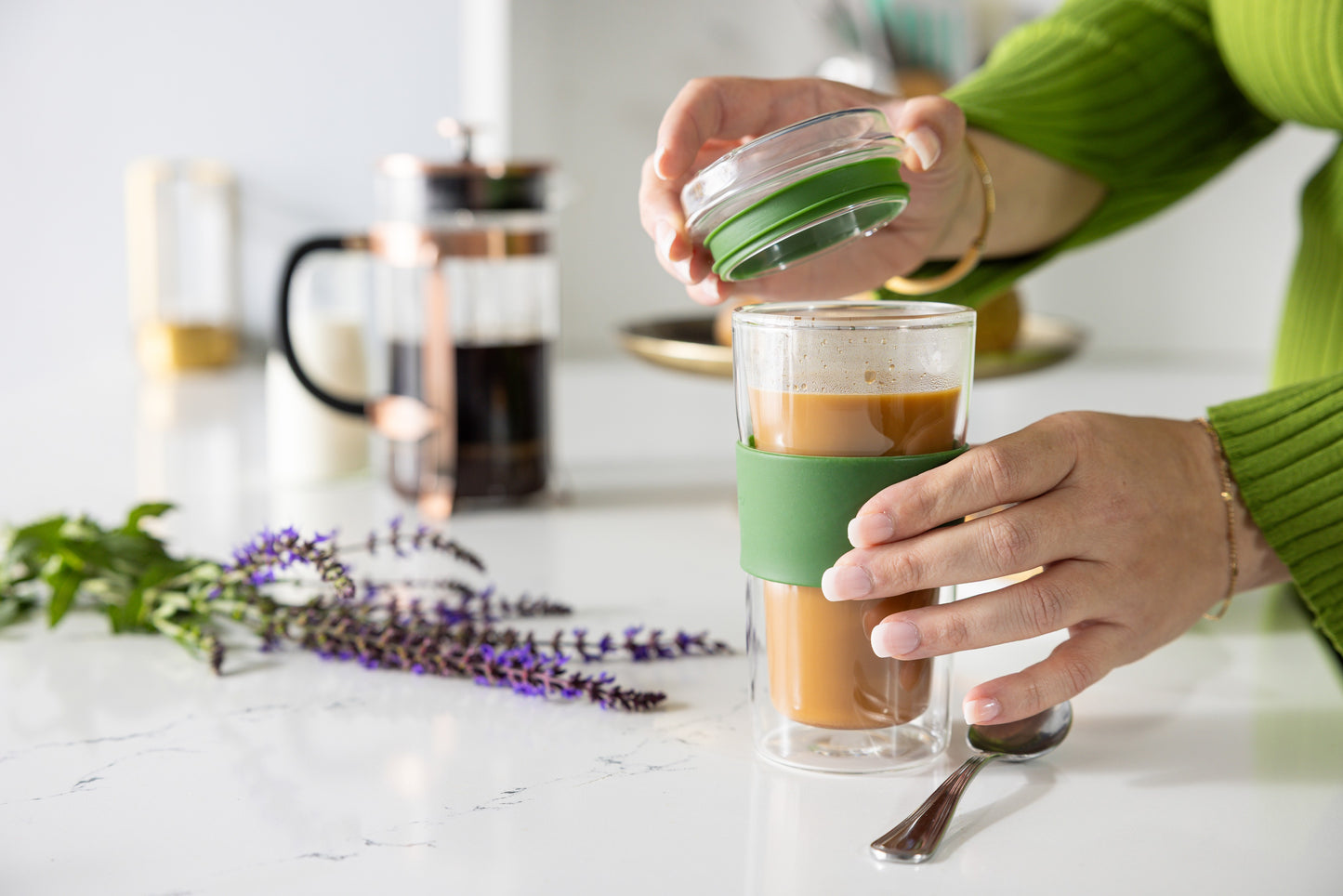 SipLux™ Glass Travel Cup